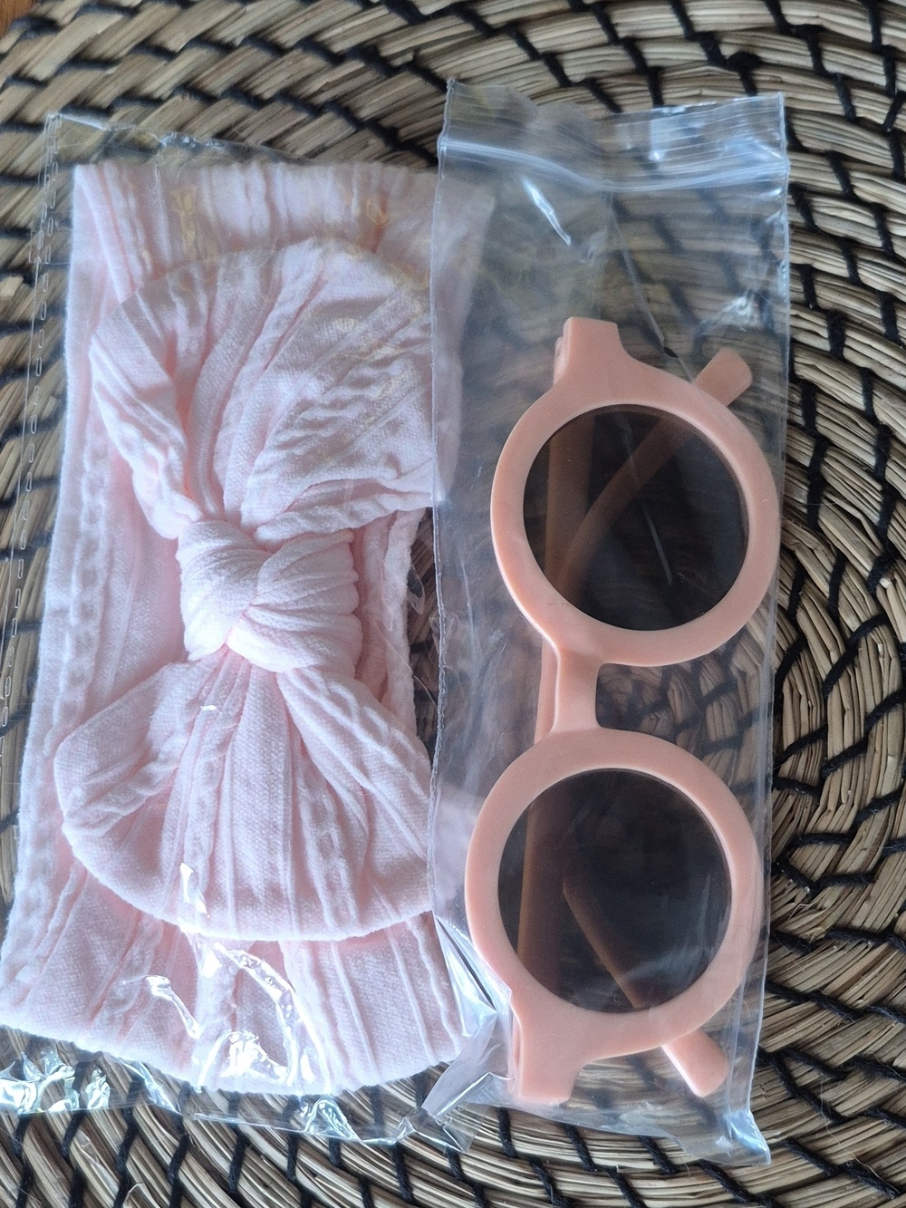 Kids Pink Sunglasses and Headband Set